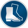 ISO Safety Sign - Wear safety footwear, M008, Laminated Reflective Sheeting, 395mm, Wear safety footwear